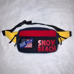 NWOT Polo Ralph Lauren Snow Beach Cold Wave Fanny Pack Bag Stadium 92 93 PWing